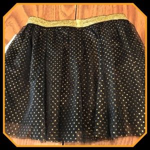 💛New💛5/$15💛Cute Black Tulle Skirt with gold dot